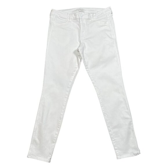 H&M White High-Waisted Slinny Ankle Jeans SIZE-12 - Picture 1 of 7